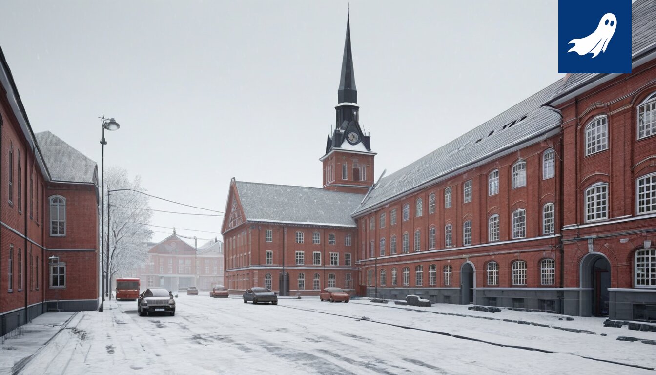 OPERATIIVINEN NÄKEMÄ: Hämeenkatu, klo 20.35 valvontakamera. Havaitun lumisateen aiheuttama näkyvyyden heikkeneminen ja infrastruktuurin epävakaus.