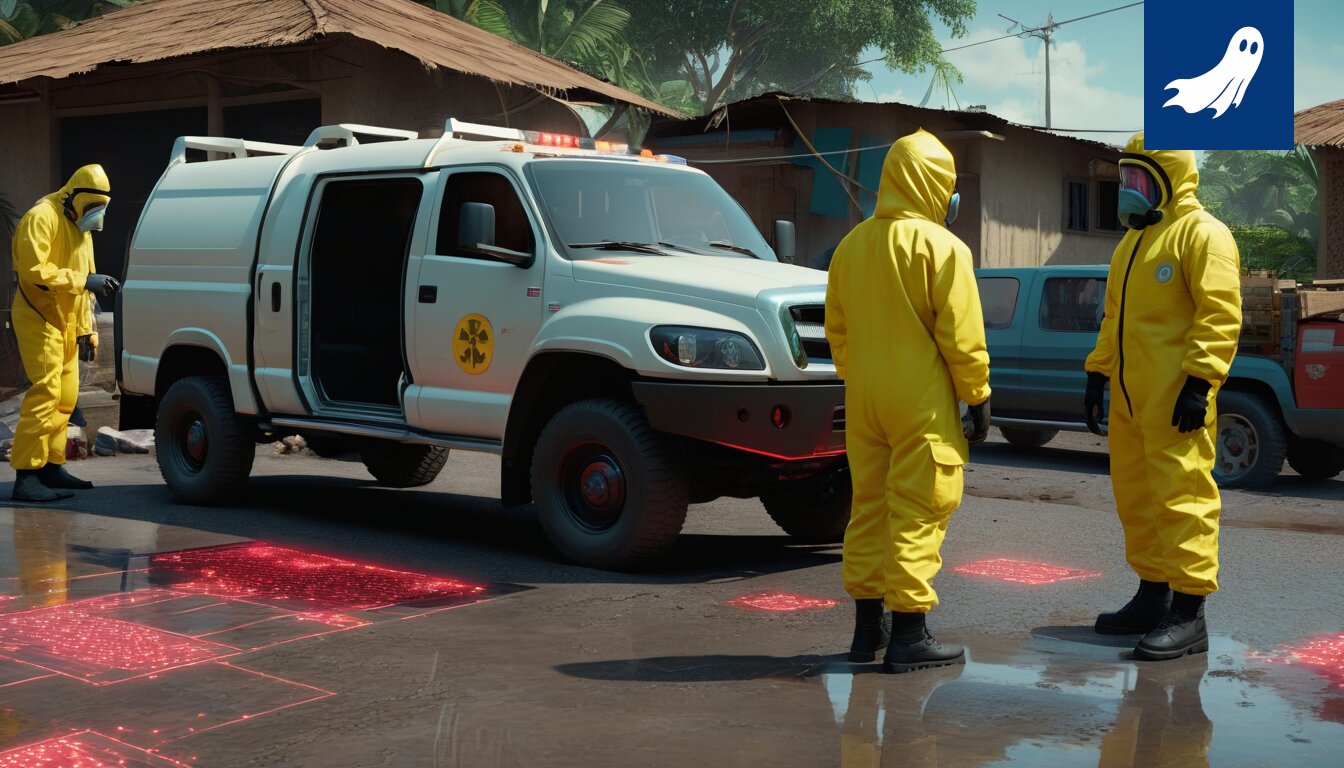 Uutinen uuden Ebola-variantin uhasta, jossa korostetaan järjestelmävirhettä ja globaalin terveydenhuollon ylikuormitusta.