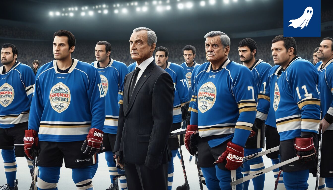 Leijonien joukkueen kuva, joka symboloi epävarmuutta ja muutosta kaupungissa.