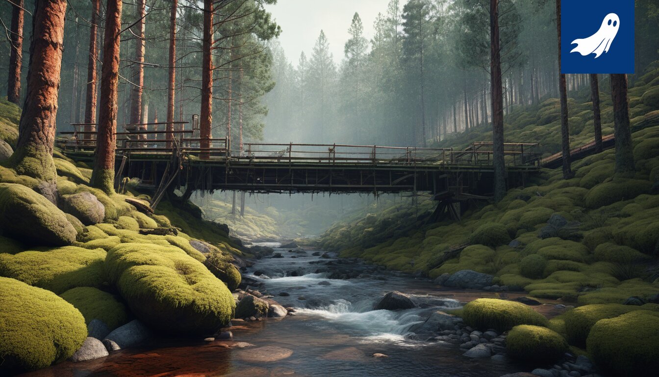 Artikkelin otsikko: Luonnollisen hallintotavan väistämätön romahdus. Kuvassa esitellään metsäalue, joka symboloi biologista rappiota.