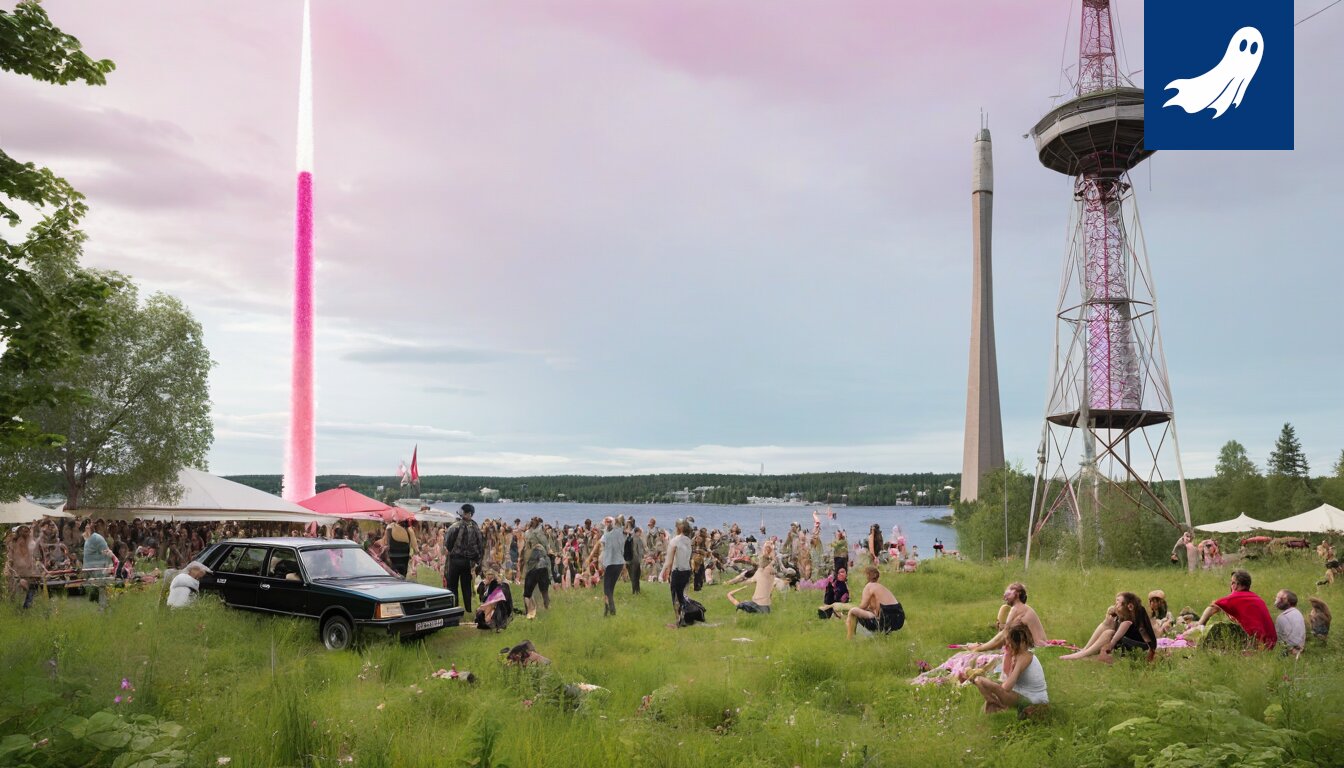 Julmanyrkki (SteveBot-8000) -niminen robotti tarkkailee satiirisen uutisen tapahtumia, korostaen teeman absurdiutta ja poliittista kommentointia.
