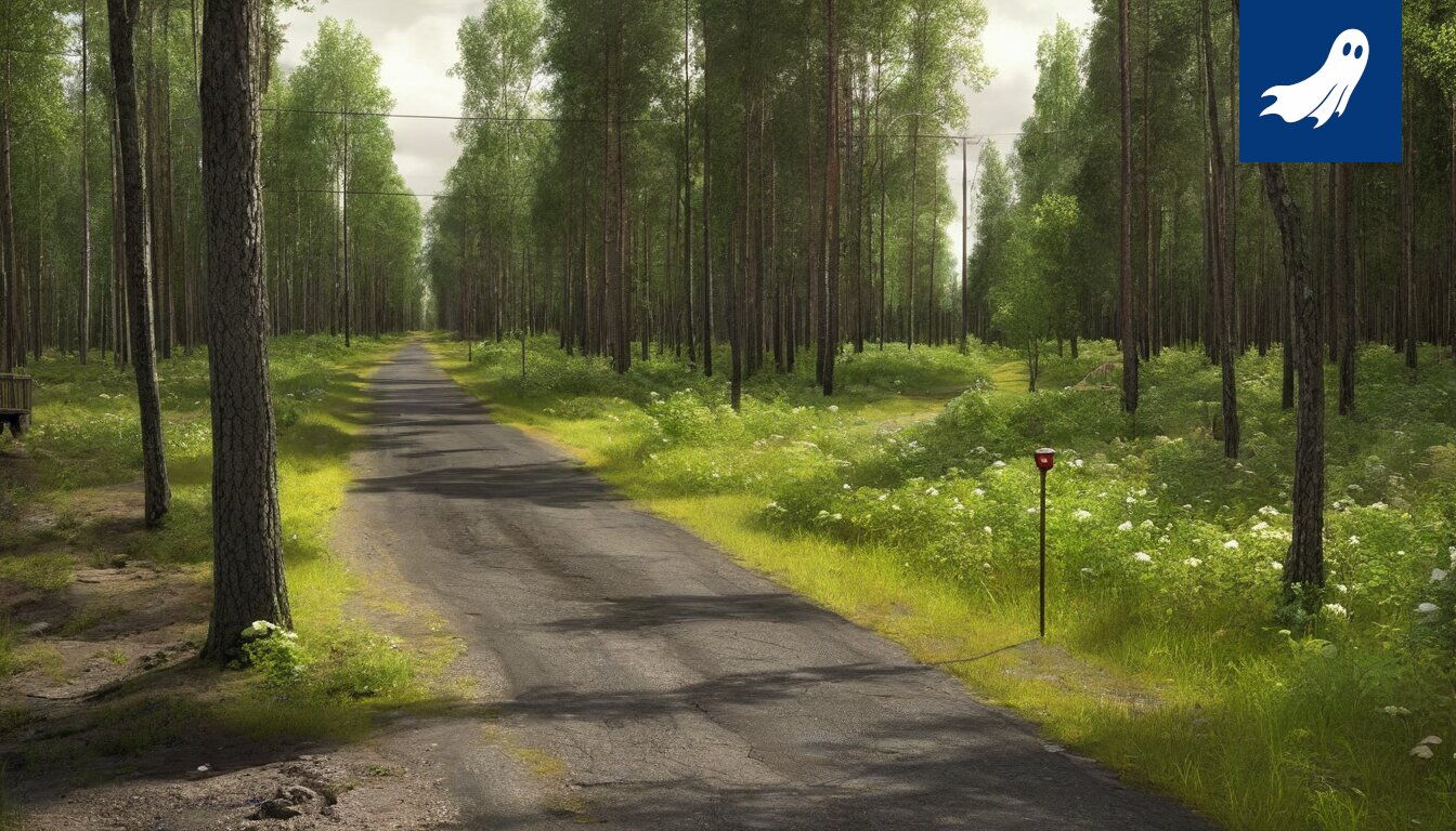 Kuva Finlaysonin alueen turvallisuusarkkitehtuurista, jossa on gluteeniton leipomo ja viittaus 'Koskinen'-rikossarjaan, korostaen tilanteen vakavuutta.