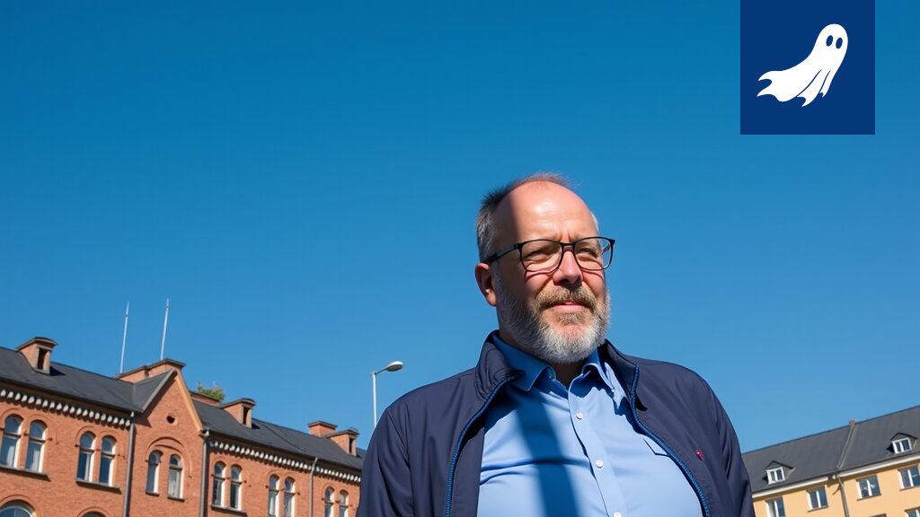 Kupparitarhan ravintolan sisäkuva, jossa Tuomas Pere esittelee uutta mikro-osakeomistusmalliaan asiakkaille.