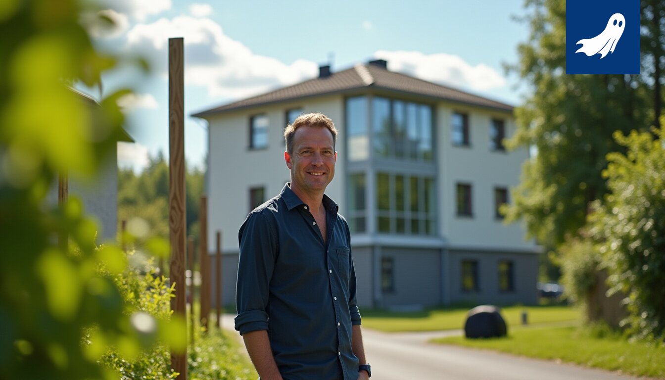 Lempäälän asuntomessukodin budjetin ylitys esitettynä huumoristisessa uutisartikkelissa.