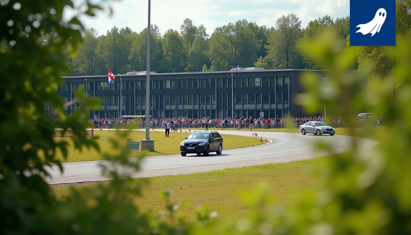 Teivon raviradalla Jawa-pyörän moottorin tuottama energia syötetään sähköverkkoon, kuvaamaan radan uutta energiatehokkuuden optimointia.
