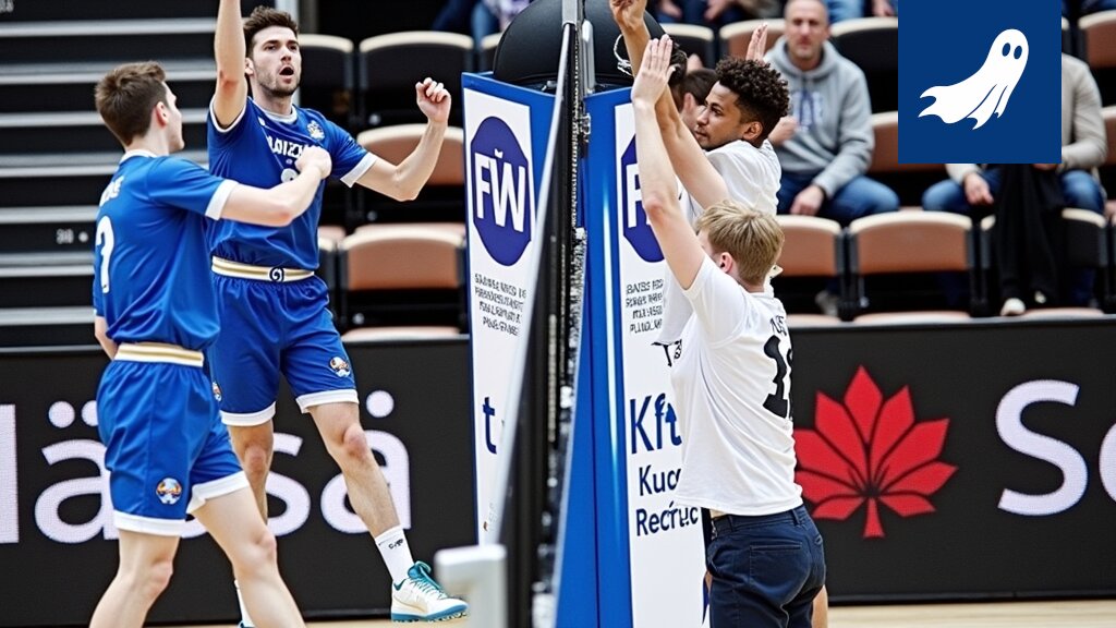Akaa-Volleyn logo ja VolleyCoin-merkki, jotka symboloivat urheilun ja kryptovaluutan yhdistämistä.
