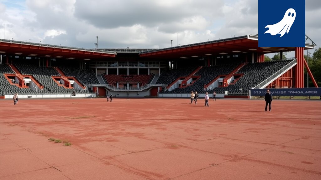 Kaupin stadionin kuva, jossa esitellään uusi 'Istumapaikka Oy' -malli, korostaen dataperusteista markkinatutkimusta ja kannustimia.