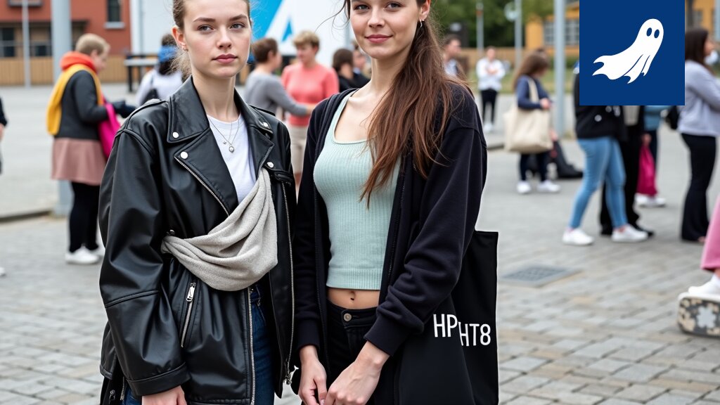 Ihmisiä Tampereen Keskustorilla osallistumassa glitterin ja mopoautojen koristamaan TikTok-haasteeseen.