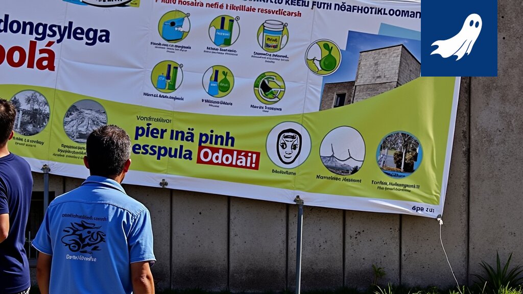 Satiirinen uutiskuva, joka viittaa riskialttiiseen matkailuun ja epätavallisiin sijoituskohteisiin.