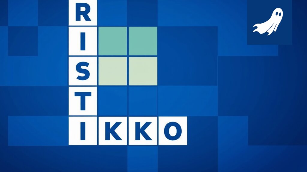 Sarjakuvamainen kuva ristikosta, jossa näkyy digitaalinen koodi ja nopeuden symboli, viitaten reaaliaikaiseen generointiin.