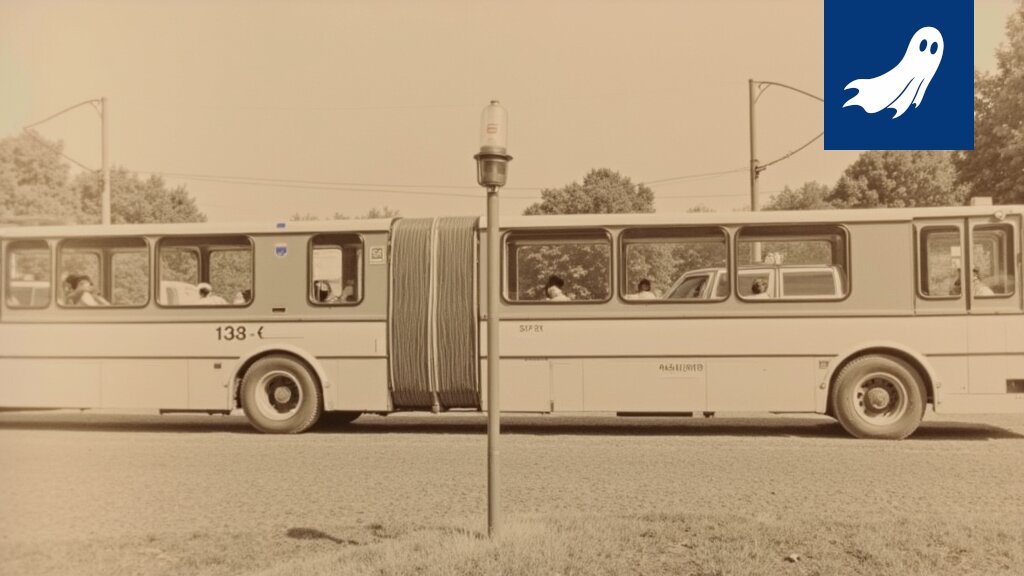 Kuva nivelbussista, jonka peräosa taipuu mutkassa, symboloiden ennustavaa dataa ja markkinoiden liikkeitä.