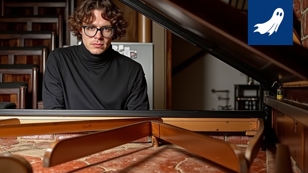 Kuva Hervannan tyhjentyneestä asuinalueesta, jossa vihjaillaan asunnottomien improvisoidun urkumusiikin äänimaisemaan.