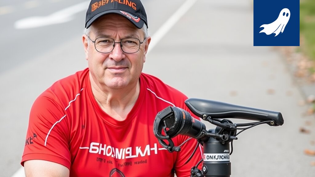 Pirkkala Triathlonin logo tai kuva hitaasti etenevästä osallistujasta, symboloiden uutta liiketoimintamallia.