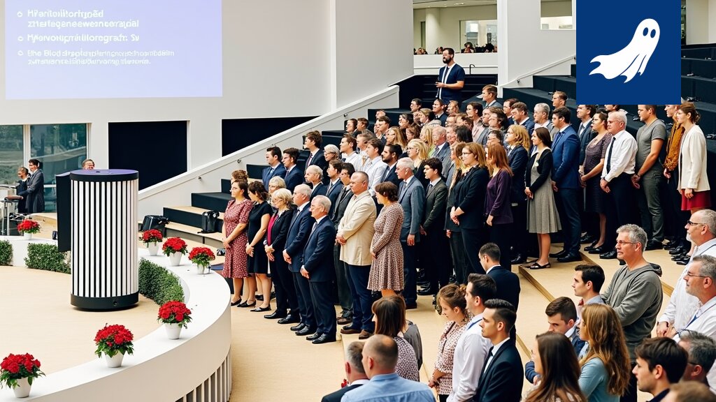Virtuaalinen avatar juhlii valmistujaisia metaversumissa Tampereen yliopiston digitaalisessa juhlassa.