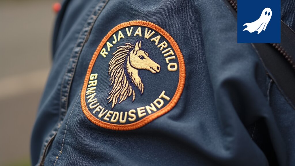 Satiirinen kuva Iljušin-koneesta lentämässä Suomenlahden yllä, viitaten simulaatioturvallisuuden uhkaan.