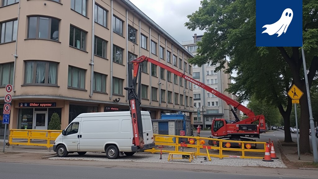 Purkutyömaa Tampereen keskustassa, symboloiden vanhan tehottomuuden väistymistä uuden teknologian tieltä.