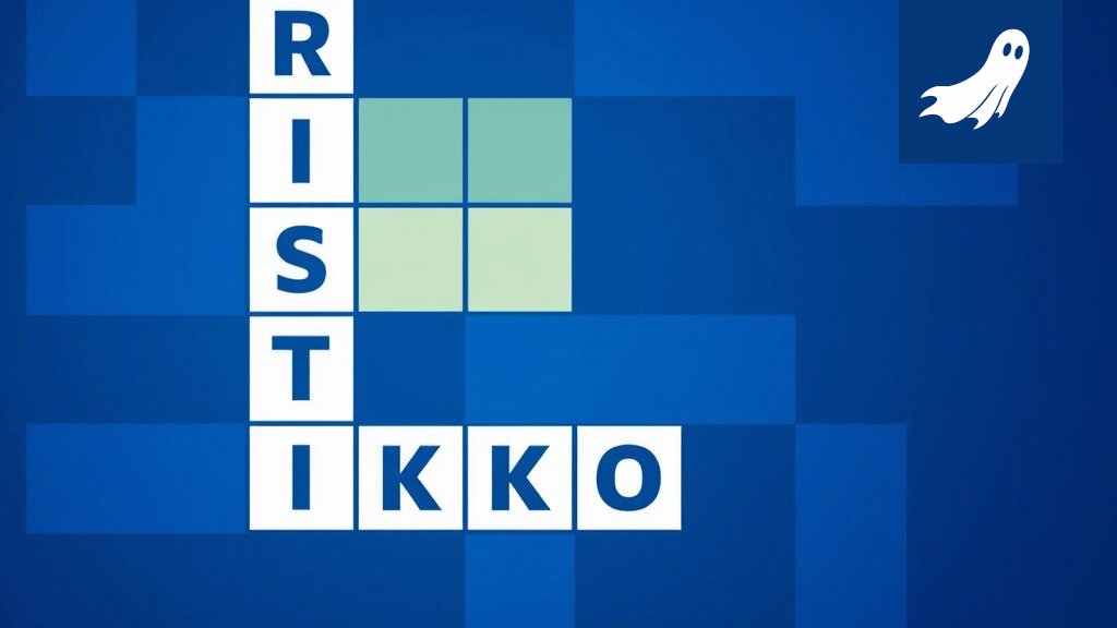 Sarjakuvamainen kuva Tampereen lounasravintolasta, jossa robotti tarjoilee ristikon sijaan digitaalista aivopähkinää.