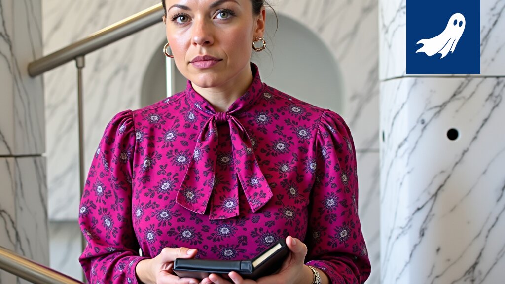 Karoliina Partanen hymyilee, taustalla pulla, sauna ja kahvikuppi, viitaten satiiriseen uutiseen sosiaaliturvan uudistuksesta.