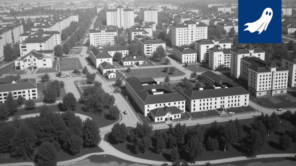 Renderöity kuva Tammerkosken maisemasta, jossa Frenckellin piipun visuaalinen tyyli on epäilyttävän identtinen vuoden 1933 kanssa.