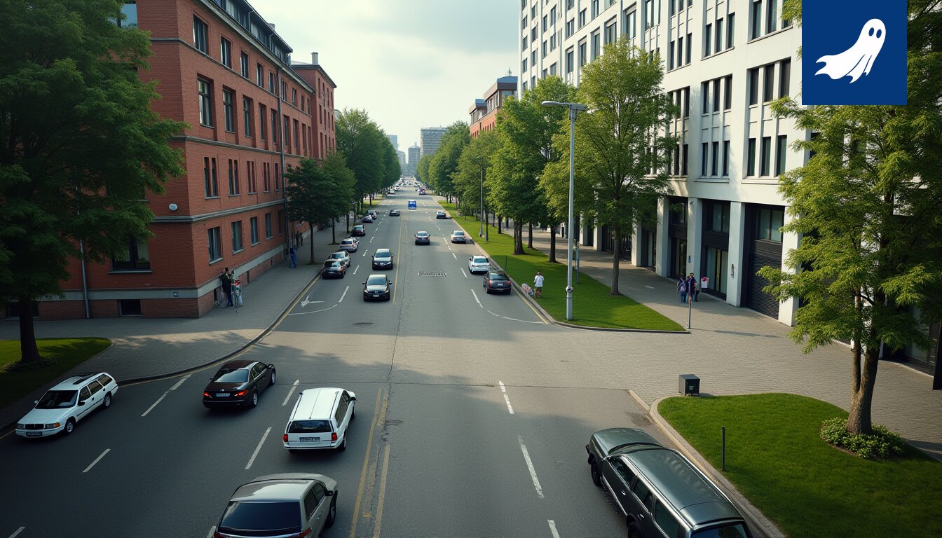 Sateenkaaren väreissä loistava Tampereen kaupunki, symboloiden Manse Priden vaikutusta ilmapiiriin.