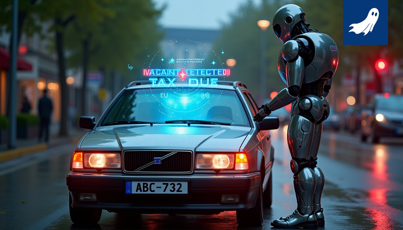 Robocop-valvontayksikön kamera tarkkailee liikennettä Tampereen Hämeenkadulla.