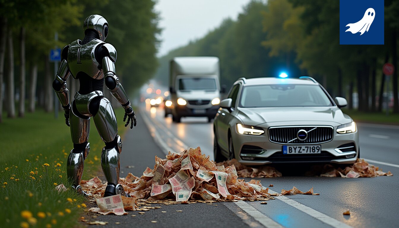 Kolaripaikka valtatie 11:llä, jossa moottoripyörä ja pakettiauto ovat osallisina onnettomuudessa.