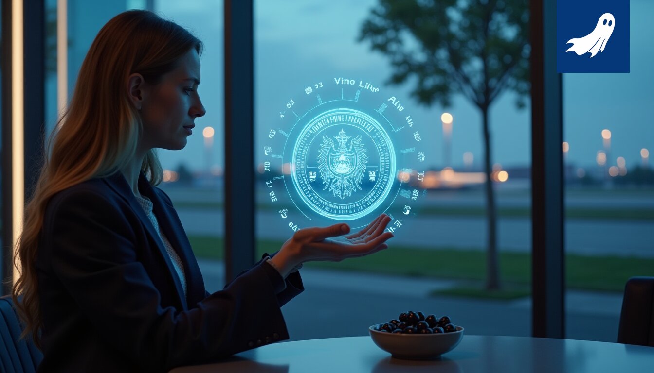 Sarjakuvamainen kuva Suomen lipusta, joka on muunnettu digitaaliseksi NFT-tokeniksi.