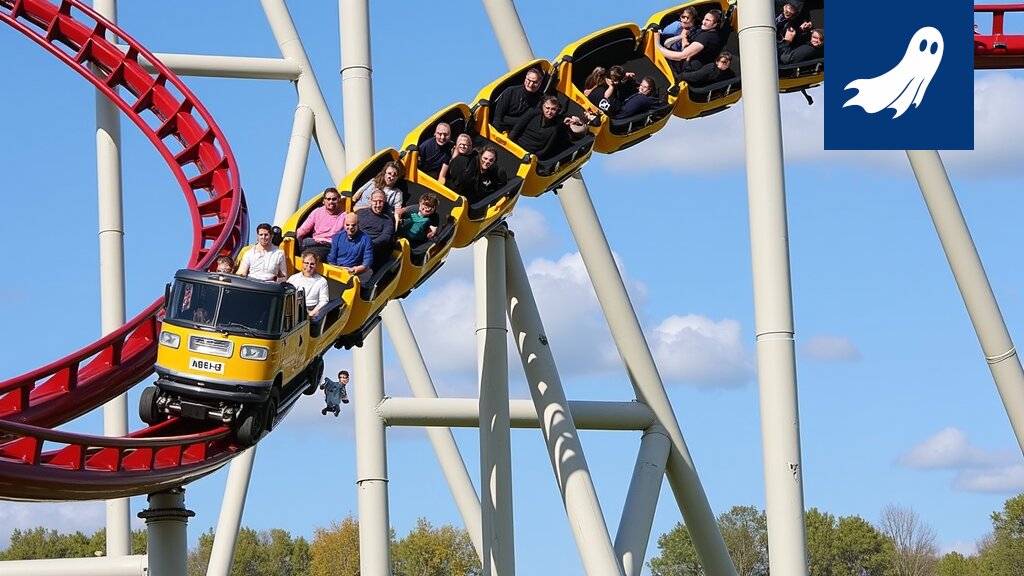Särkänniemen huvipuisto kesäpäivänä, ihmisiä jonossa laitteiden edessä.
