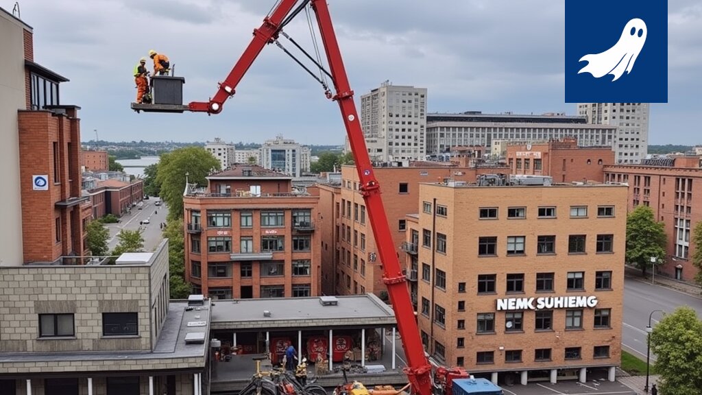 Savua nousee Takon vanhasta tehdasrakennuksesta, vihjaten mahdollisesta onnettomuudesta tai suunnitelmallisesta tuhopoltosta.