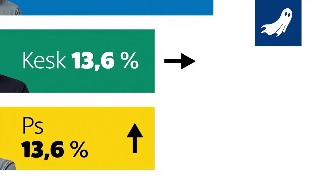 Keilapallo radalla, symboloiden poliittisen ennustamisen ja datan analysoinnin yhdistelmää.