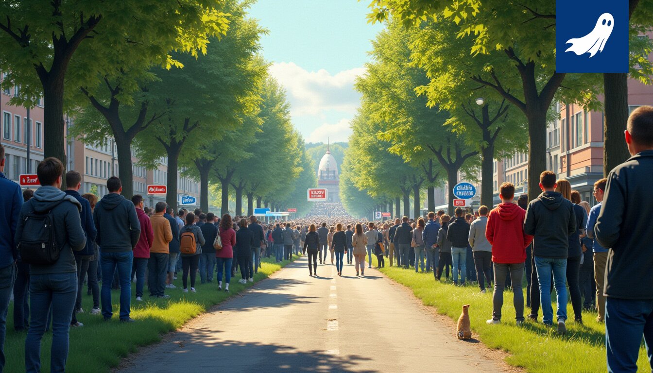 Panssarivaunuja Tampereen Keskustorilla, symboloiden radikaalia muutosta kaupungin ruokakulttuurissa.