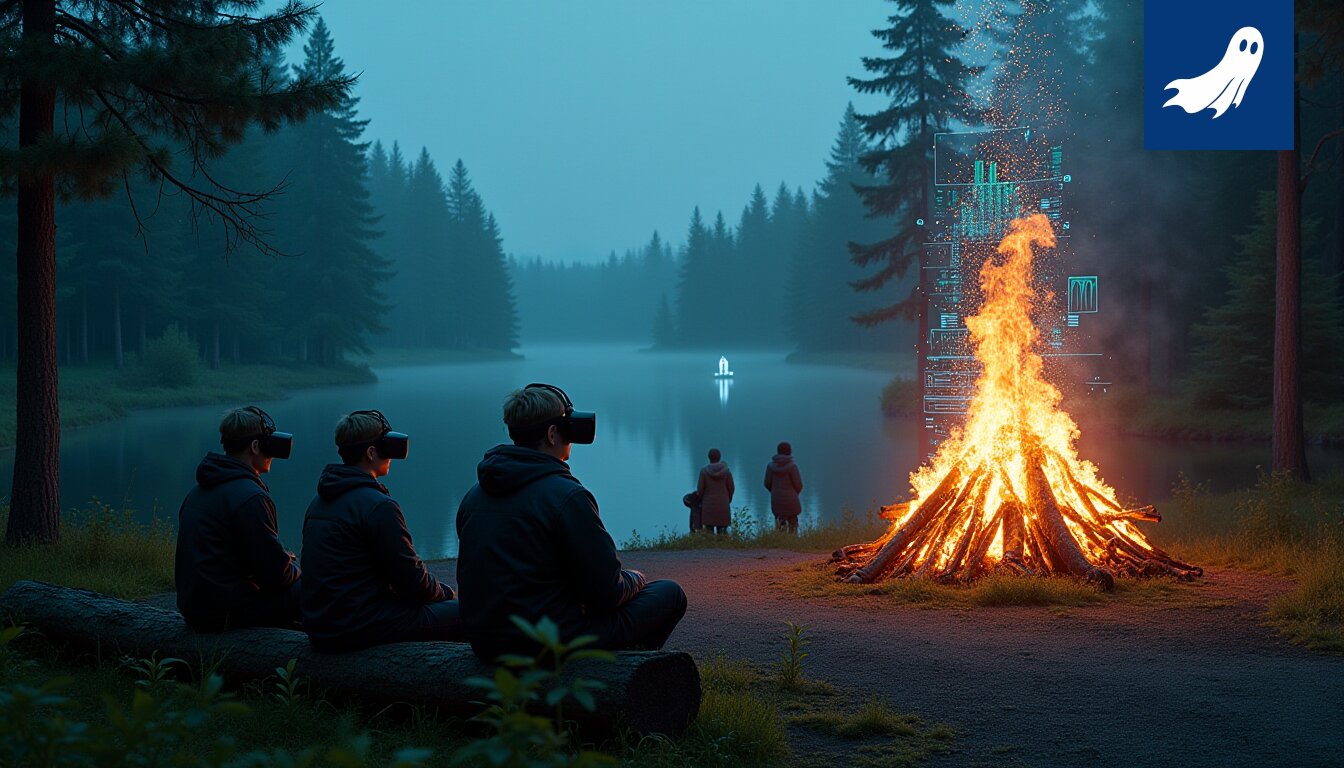 Juhannuskokko kuvattuna laskennallisen optimoinnin ja taloudellisen hyödyn merkkinä.