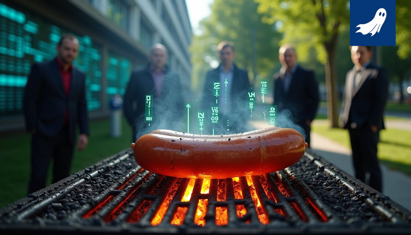 Grillattu makkara kuvassa, osa Haamulehden datankeruuprojektista, jossa pyritään luomaan NFT-sijoituksia.
