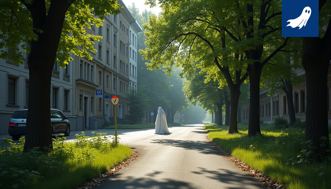 Robottipoliisi RX-8 siirtämässä autoa Tampereen katukuvassa, satiirinen uutiskuva.