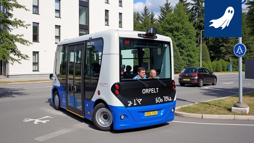 Kuva Hervannan linja-autosta 301, joka on muutettu liikkuvaksi valvontayksiköksi ja varustettu kameroilla.