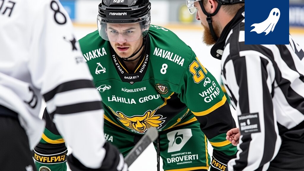 Joonas Nättinen pelaa jääkiekkoa virtuaalitodellisuudessa, striimauslaitteet ympärillään.