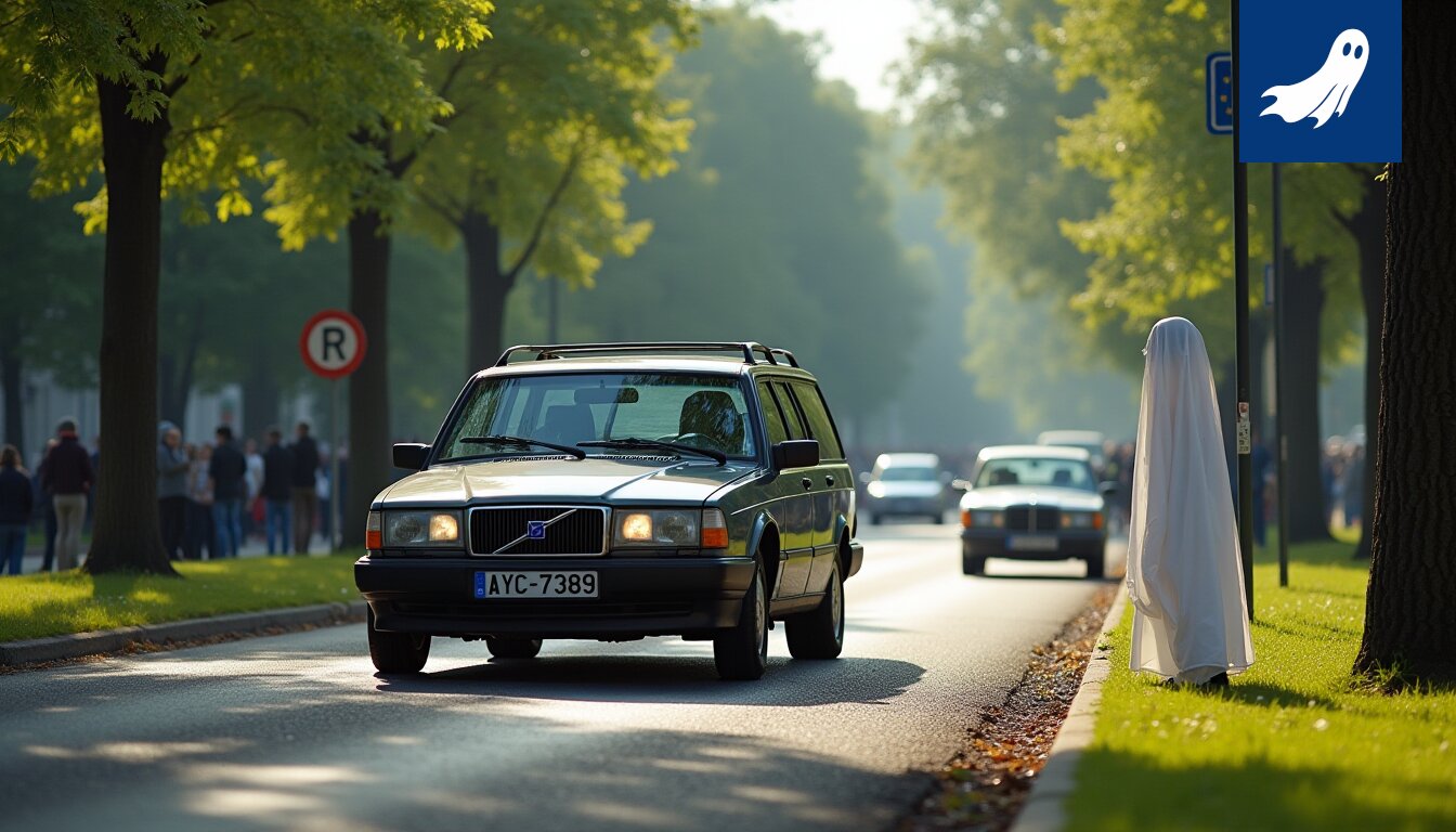 Vaurioituneita autoja Hatanpään alueella, kuva havainnollistaa valvontabottien aiheuttamaa tuhoa.