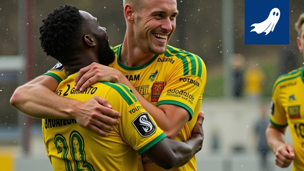 Tammelan stadionin yleiskuva, jossa korostetaan teknologian ja datan roolia jalkapallossa.