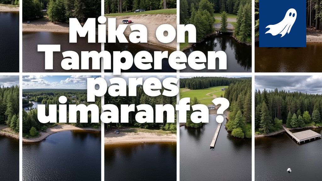 Aurinkokennoja peittämässä Tampereen uimaranta, satiirinen kuva tulevaisuuden rantaelämästä.