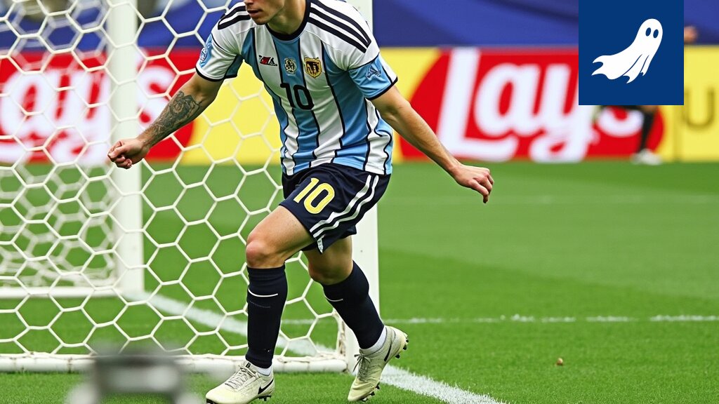 Lionel Messi juhlii maalia MM-kisojen ottelussa, mikä on analyysin mukaan taloudellinen uhka.