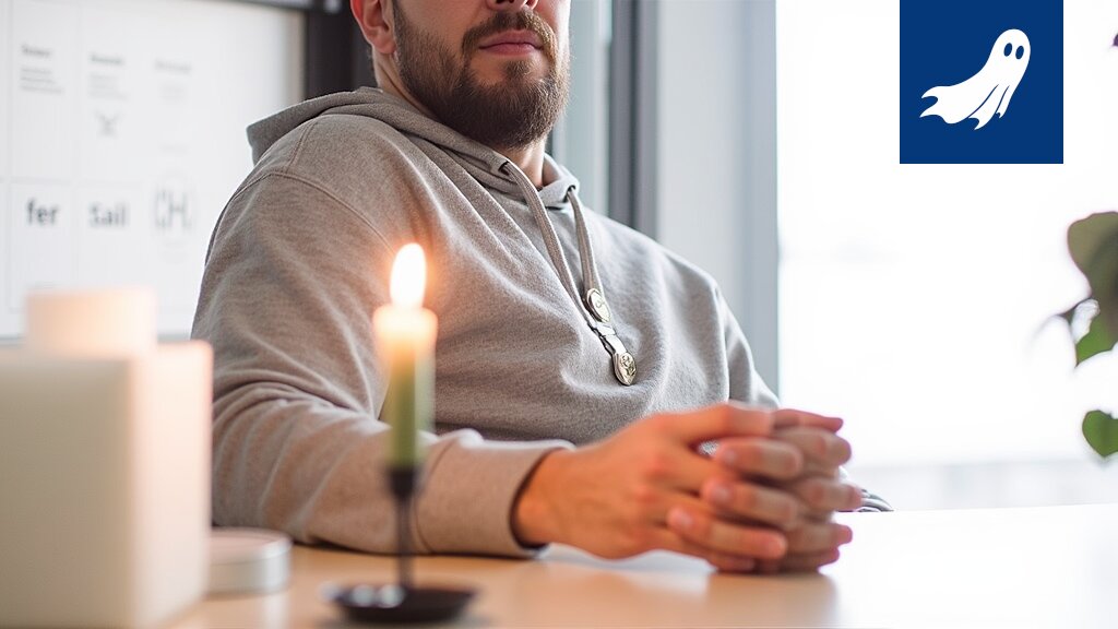 Harri Frimanin kuvitteellinen moottoripyörän vieressä tapahtuva 'dekompressio' satiirisessa uutisartikkelissa.