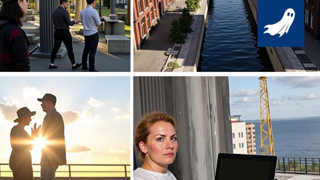 Näkymä Tampellan rannasta, jossa modernit asuinkompleksit heijastuvat Näsijärveen, symboloiden älykkään kaupunkiympäristön kehitystä.