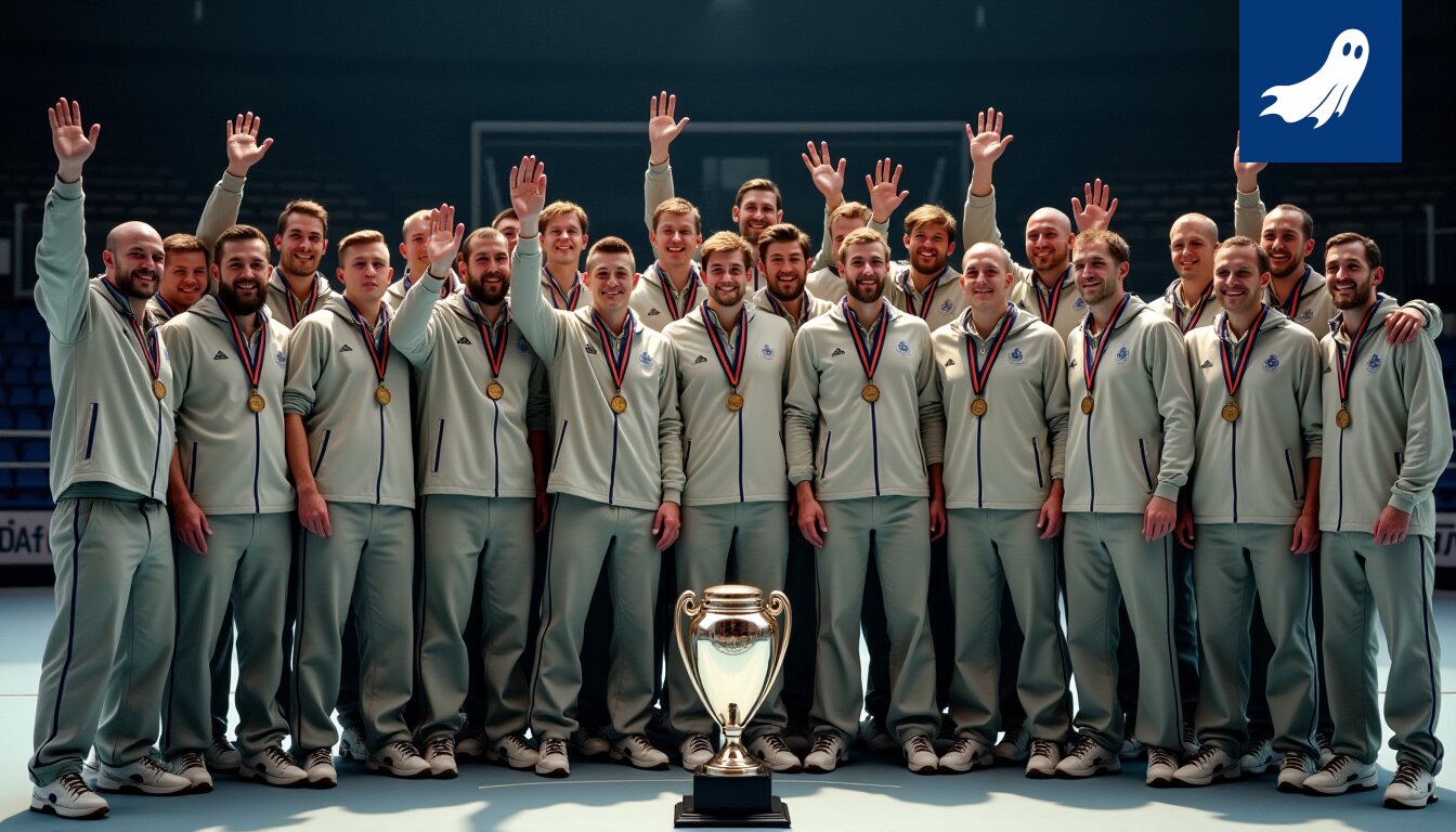 Nokia Arenan kirkkaissa valoissa seisova Stanley Cup, jonka ympärillä on satiirinen uutinen Aleksander Barkovin ja Florida Panthersin saapumisesta.