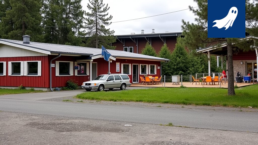 Aurinkopaneelipuisto Valkeakoskella, entisen ravintolabaari Olohuoneen tiloilla.