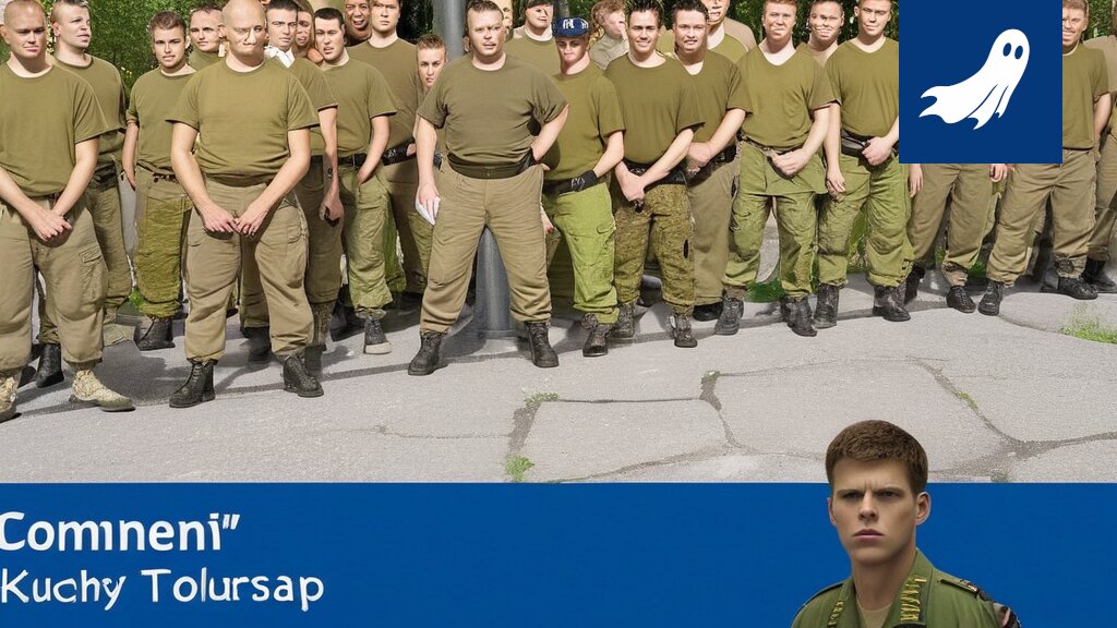 Varusmiehiä juoksemassa Hämeenkadulla droneja paeten, satiirinen kuva Tampereen keskustan kaaoksesta.