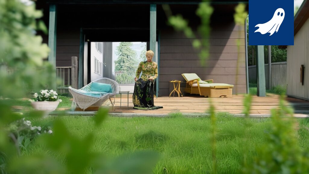 Aurora-talon renderöity kuva Lempäälän asuntomessualueella, esitellen modernia ja toistettavaa asuinympäristöä.