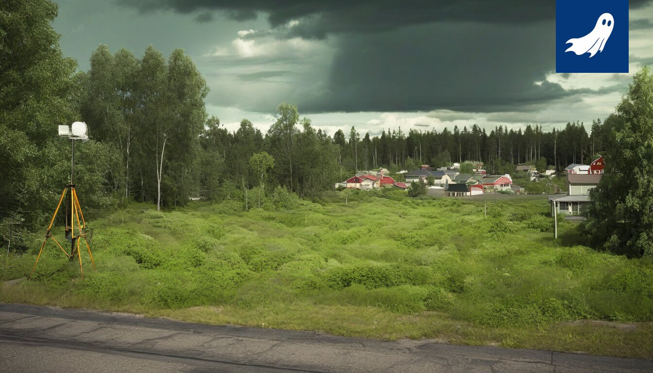 Satirical news article about police warning and unusual growth in Kangasala, Finland.