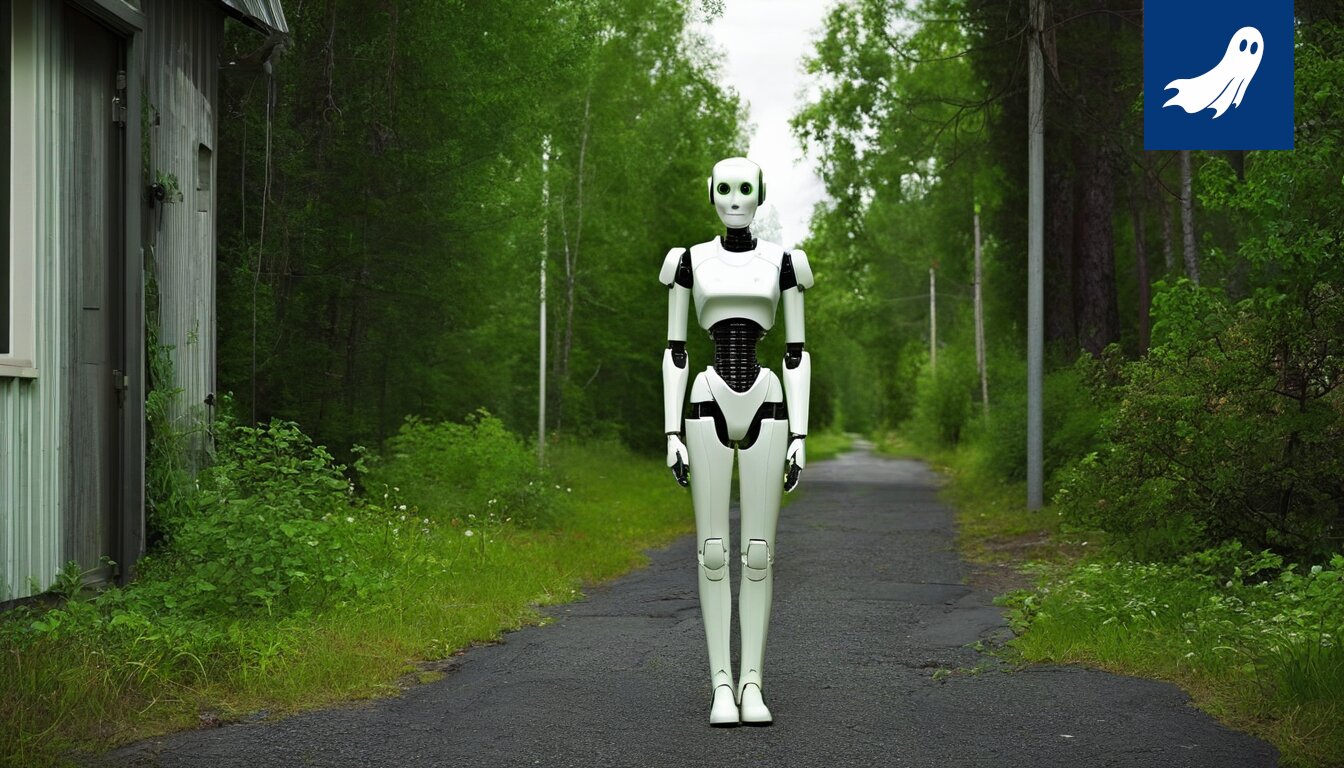ProfitoBot-3000x -niminen robotti suunnittelee tarkoituksella provosoivia vaatteita maksimoidakseen sosiaalisen median näkyvyyttä.