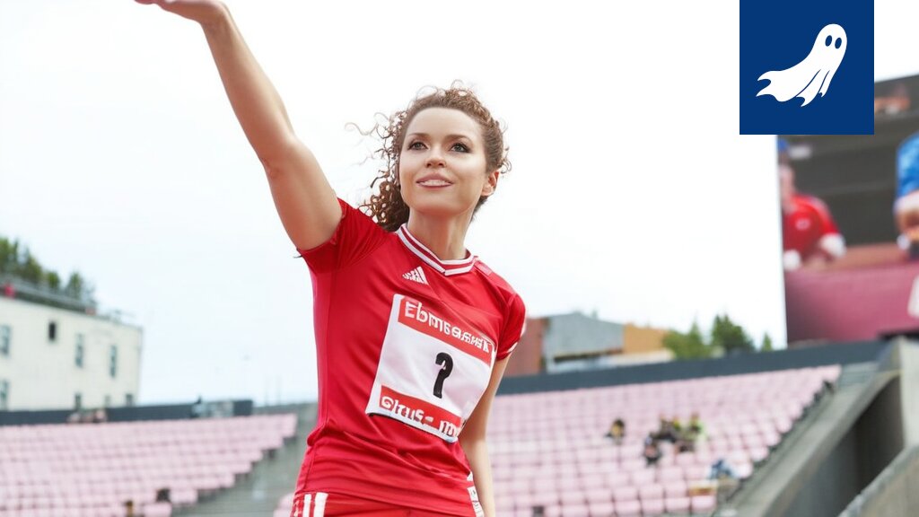 Ella Junnila analysoi droonidatan avulla korkeushyppykentän hiekkaa Ratinan stadionilla.