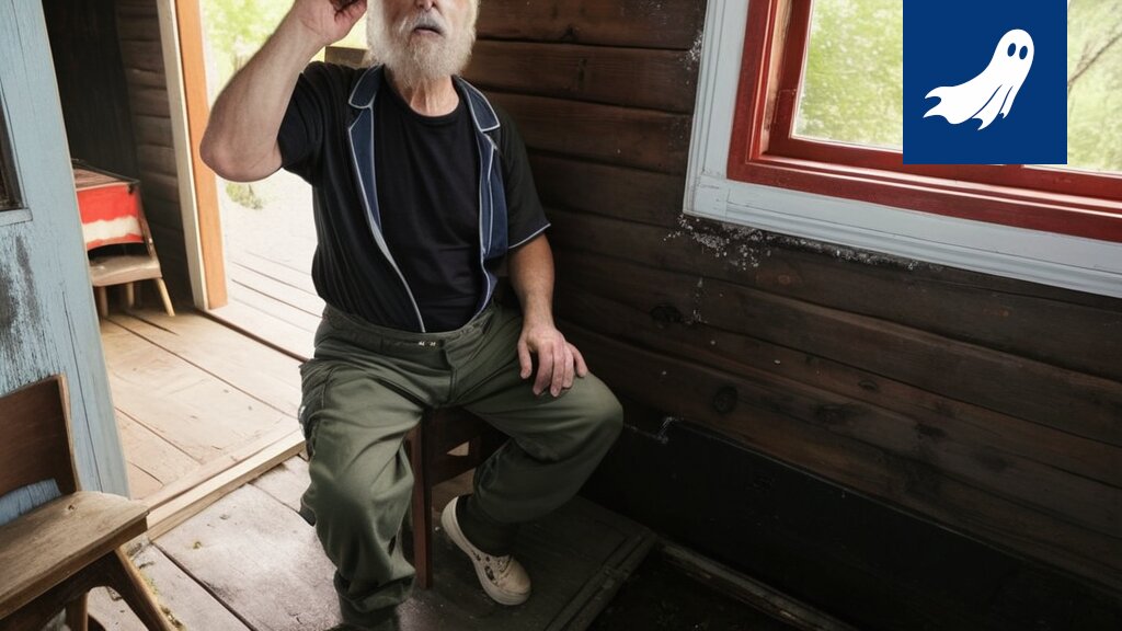 Sähköpurkauksen aiheuttama sininen valoilmiö saunassa, mahdollisesti humpan vaikutuksesta.